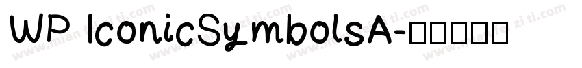 WP IconicSymbolsA字体转换